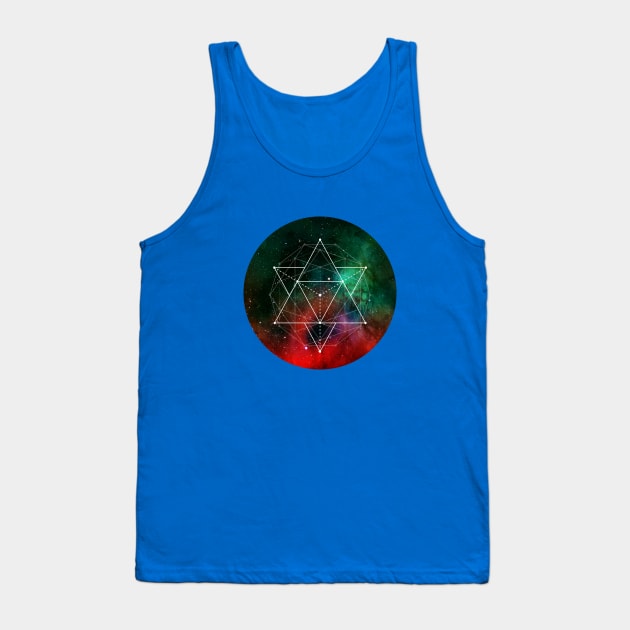 STAR TETRAHEDRON - INTERSTELLAR SPACE-GEOMETRIC SHAPES, FOR SMART, INTELLECTUAL PEOPLE LIKE YOUR GOOD SELF Tank Top by CliffordHayes